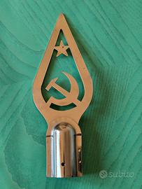 Raro puntale asta bandiera URSS falce martello