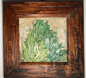 Quadro rustico artigianale 3D cucina