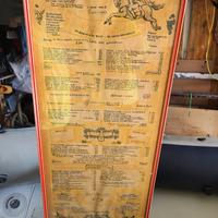 Menu originale Meo Patacca anni sessanta