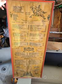 Menu originale Meo Patacca anni sessanta