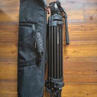 Treppiede Manfrotto 525 e testa 503