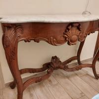 CONSOLLE Luigi Filippo metà del 1800 noce /mogano 