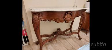 CONSOLLE Luigi Filippo metà del 1800 noce /mogano 