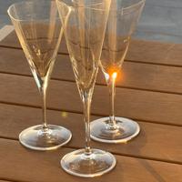 Servizio bicchieri flute cristallo Livellara