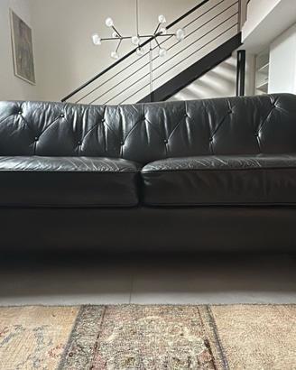 Divano pelle nero Divani & Divani