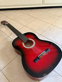 Chitarra classika EKO colore rosso/nero
