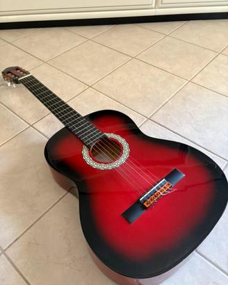 Chitarra classika EKO colore rosso/nero