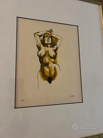Renato Guttuso  serigrafia  20x25