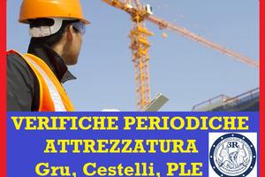 Collaudo annuale: cestello, PLE, gru messa a terra