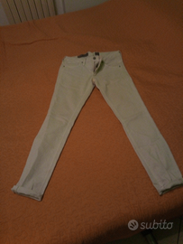 Pantaloni donna bianchi taglia 28