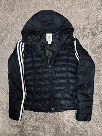 Giubotto piumino adidas nero con cappuccio
