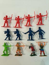 Lotto di 12 soldatini Dulcop Robin Hood