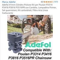 kit cilindro e pistone motosega