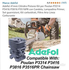 kit cilindro e pistone motosega