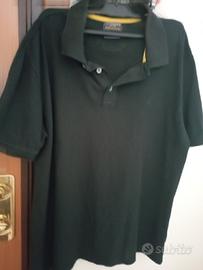 Polo nera Cotton&silk