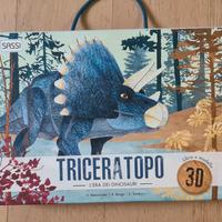 Triceratopo libro+modello 3D
