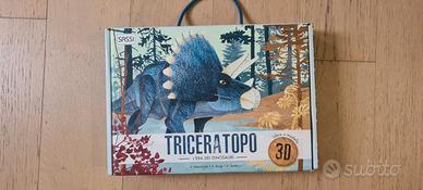 Triceratopo libro+modello 3D