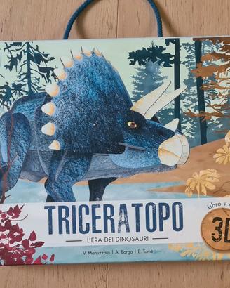Triceratopo libro+modello 3D