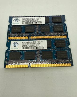 SO-DIMM RAM 2x2GB PC3 1333