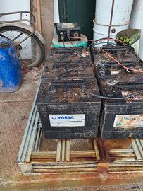 pacco batterie trazione Varta 36V con carica batte