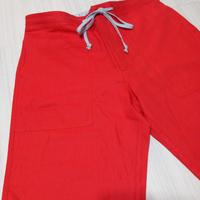 Taglia 50 Bermuda lino e cotone rosso Saldissimii