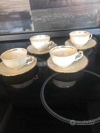 Servizio 4 tazzine da caffe pircella Kronester