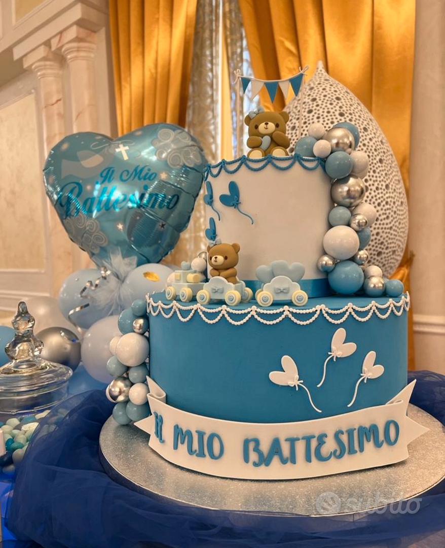 Torta finta battesimo con nome-SOLO ritiro a mano - Tutto per i bambini In  vendita a Messina