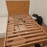 Letto doghe 1 piazza e mezzo + materasso dorelan