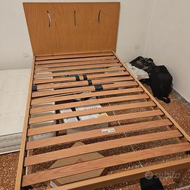 Letto doghe 1 piazza e mezzo + materasso dorelan