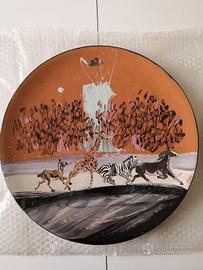 Piatto ceramica dipinto da Moiso