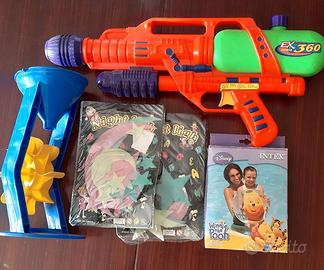 5 Giochi Bambini Mare, Fucile acqua, PALLA Stelle,