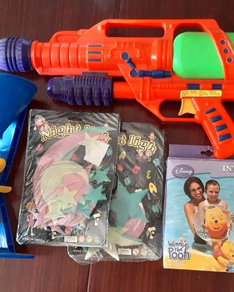 5 Giochi Bambini Mare, Fucile acqua, PALLA Stelle,