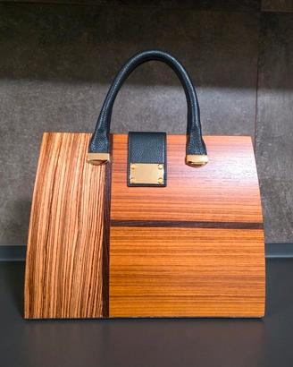 Borsa in legno, made in Italy