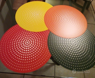 Sottopiatto Ponti verde giallo, rosso, arancione