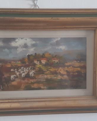 Quadro "Il Gregge" di Aldo Bossini
