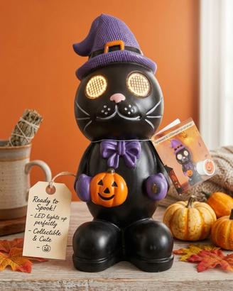 Decorazione LED di Halloween – Gatto Nero cappello