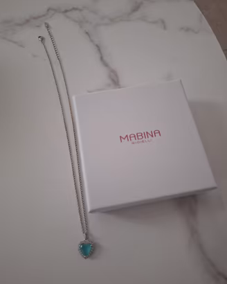 TCollana Mabina cuore turchese – pari al nuovo