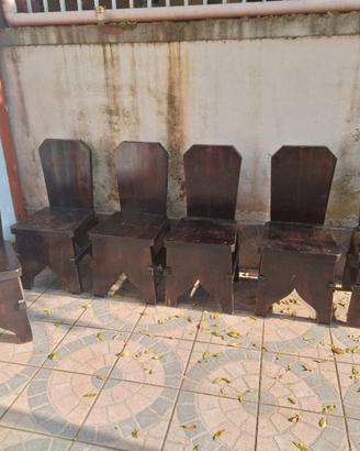 6 Sedie in Legno 