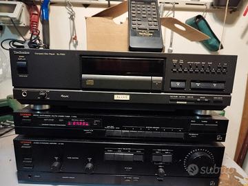 Amplificatore Luxman e mangiacassette teac