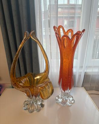 Vetri Artistici di Murano in Sfumature Ambrate.