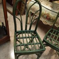 2 sedie in rattan