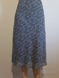 Gonna midi vintage 90s Y2k a fiori