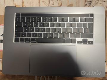 Palmrest macbook pro 2019 16’’ poggiapolsi mouse