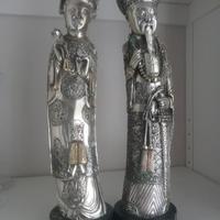 Dignitari Cinesi statuine in argento 800