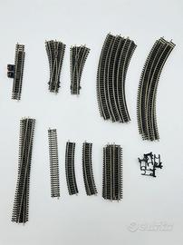 Lotto Modellismo Ferroviario HO - Binari, Scambi,