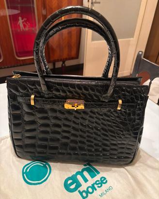Borsa  coccodrillo vintage anni 60/70