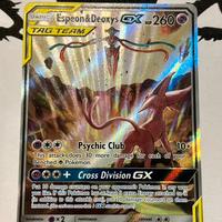 Espeon & Deoxys GX Tag Team Holo Near Mint Eng