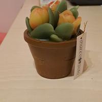 Candela vaso fiori