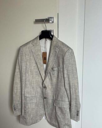 GIACCA BLAZER BOGGI JERSEY PIQUET COTONE TG. 48