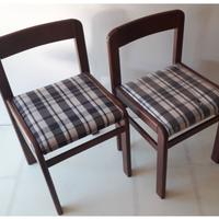 COPPIA SEDIE IN LEGNO